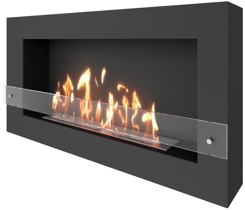 SteelHeat WALL GRAND 1200 черный настенный биокамин