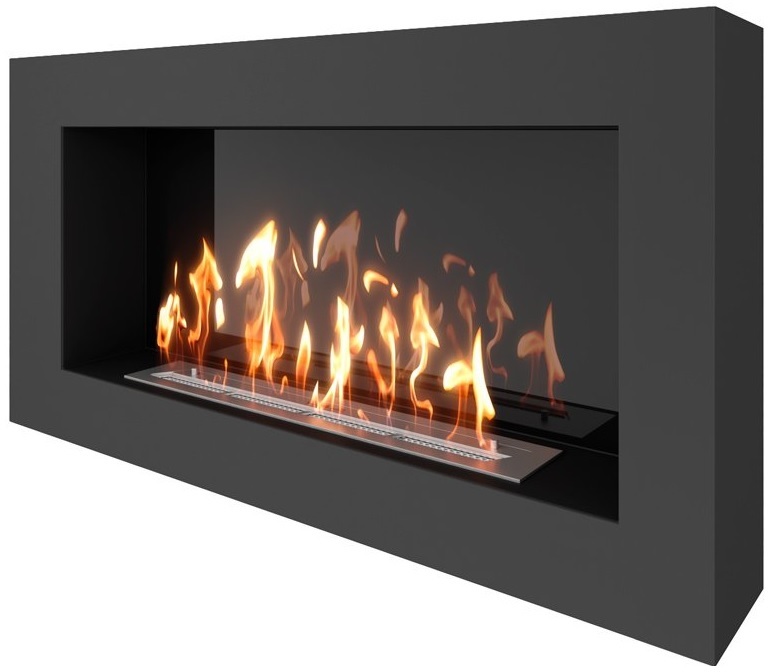 SteelHeat WALL GRAND 1200 черный настенный биокамин