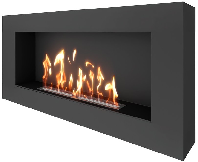 SteelHeat WALL GRAND 1200 LITE черный настенный биокамин