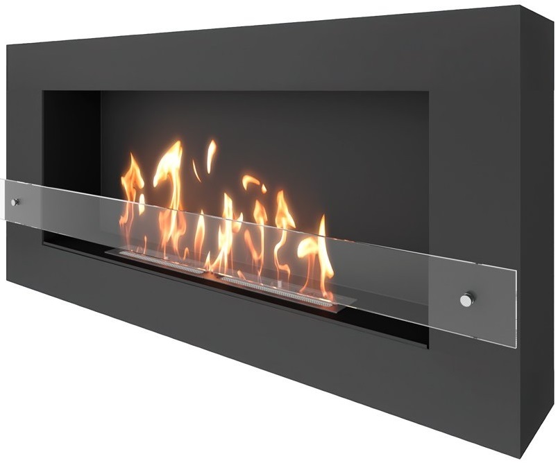 SteelHeat WALL GRAND 1200 LITE черный настенный биокамин