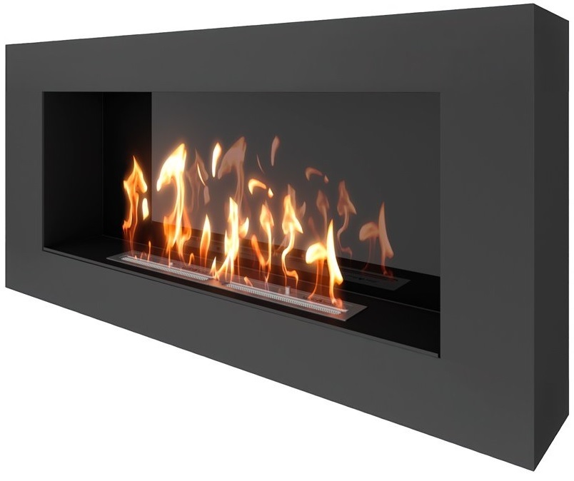 SteelHeat WALL GRAND 1200 LITE черный настенный биокамин