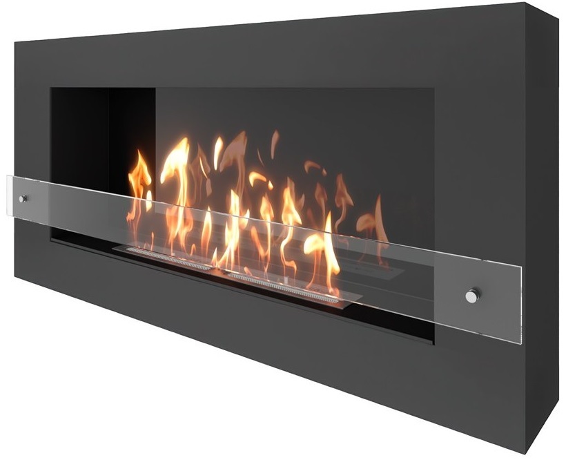 SteelHeat WALL GRAND 1200 LITE черный настенный биокамин