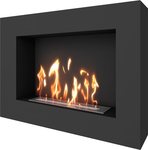 SteelHeat WALL GRAND 900 черный настенный биокамин