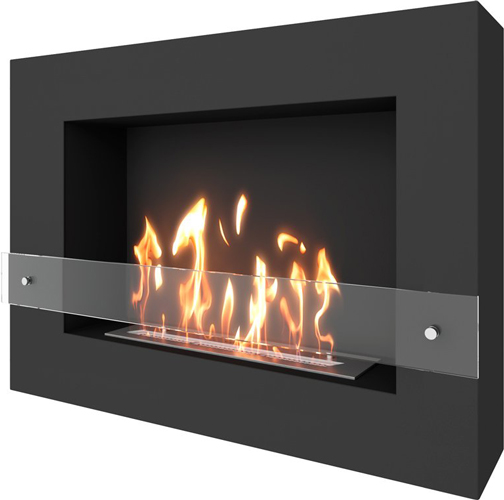 SteelHeat WALL GRAND 900 черный Стекло настенный биокамин