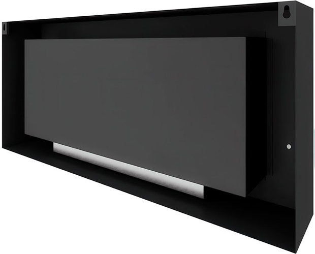 SteelHeat WALL LONG 1200 черный Стекло + Стемалит настенный биокамин