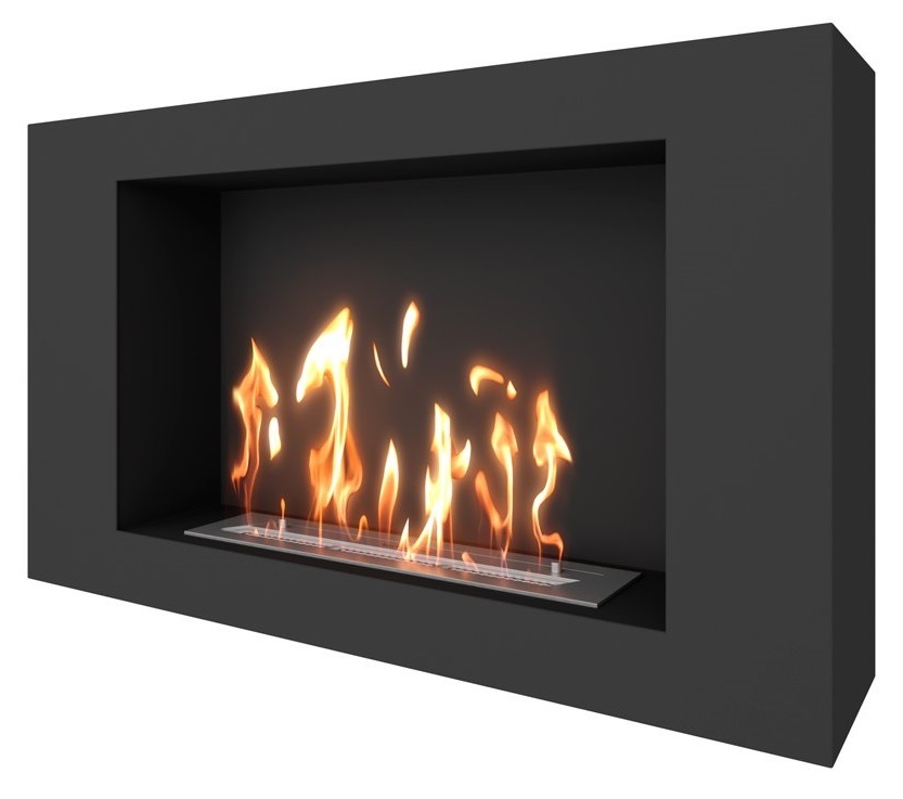SteelHeat WALL LONG 900 черный напольный биокамин