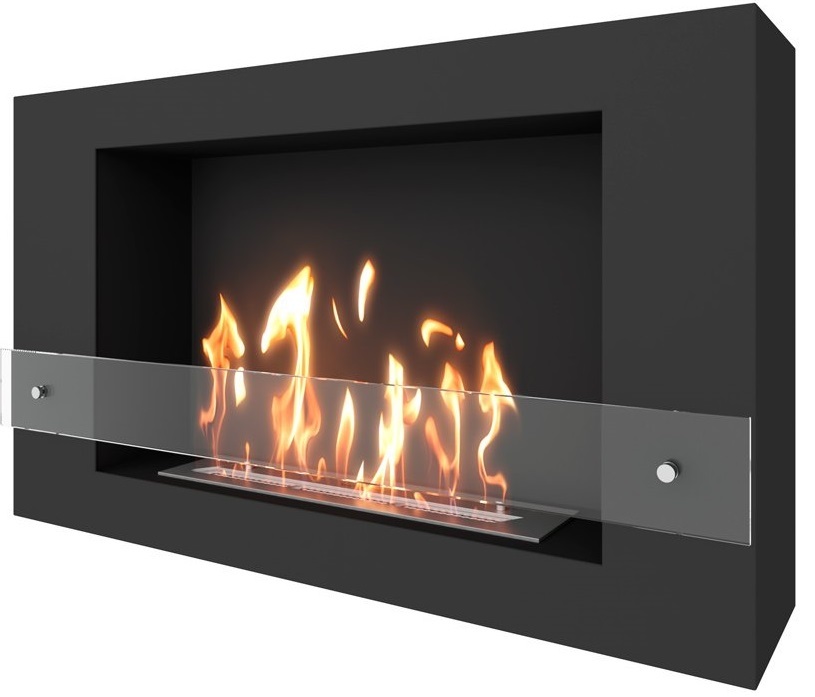 SteelHeat WALL LONG 900 черный напольный биокамин