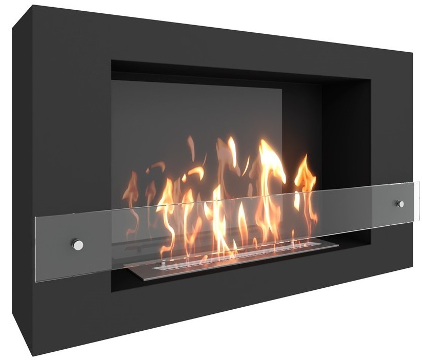 SteelHeat WALL LONG 900 черный напольный биокамин