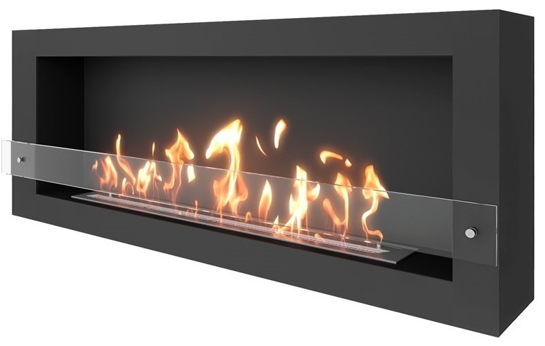 SteelHeat WALL ONE 1400 черный напольный биокамин