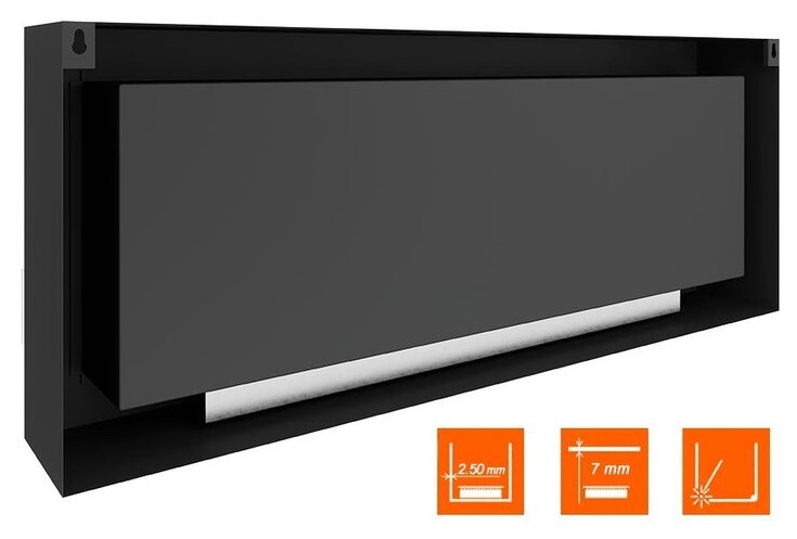 SteelHeat WALL ONE 1400 черный напольный биокамин