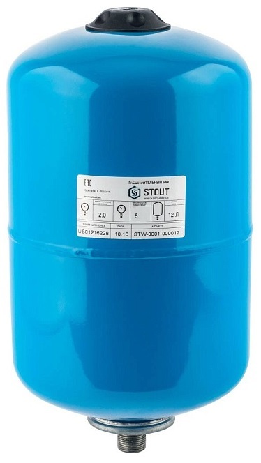 STOUT 12л/8-10бар вертикальный (STW-0001-000012) гидроаккумулятор