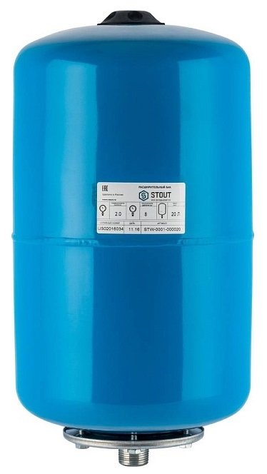 STOUT 20л/8-10бар вертикальный (STW-0001-000020) гидроаккумулятор