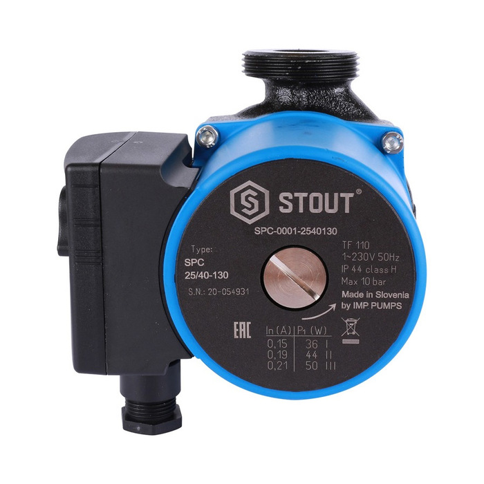 STOUT 25/40-130 (SPC-0010-2540130) циркуляционный насос