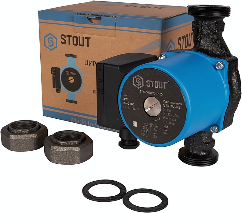 STOUT 25/40-180 (SPC-0010-2540180) циркуляционный насос