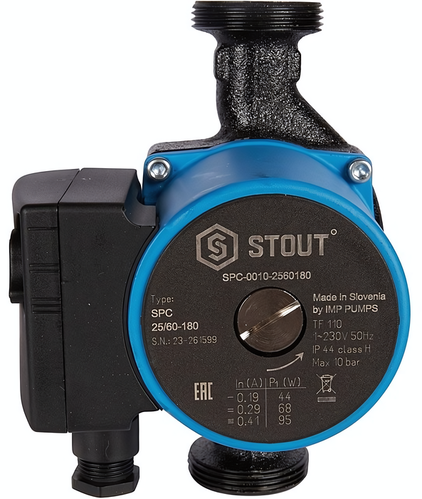 STOUT 25/60-180 (SPC-0010-2560180) циркуляционный насос