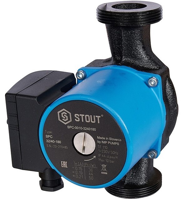STOUT 32/40-180 (SPC-0010-3240180) циркуляционный насос