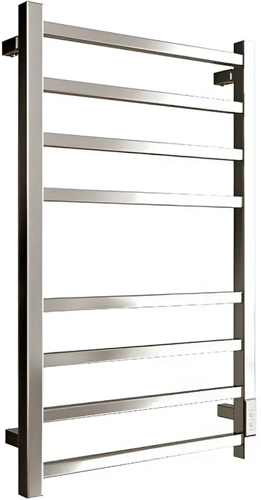 STOUT FORTE quadro 80*50 Полированный электрический полотенцесушитель лесенка