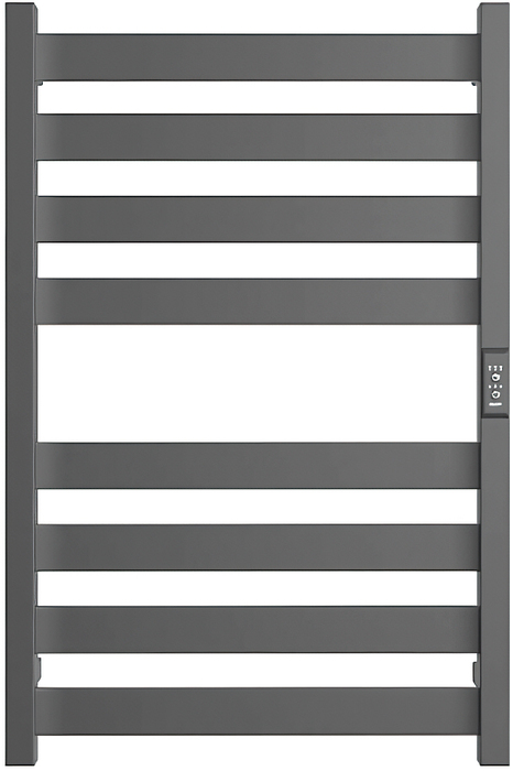 STOUT GRUNGE quadro 80*50 Графит электрический полотенцесушитель лесенка