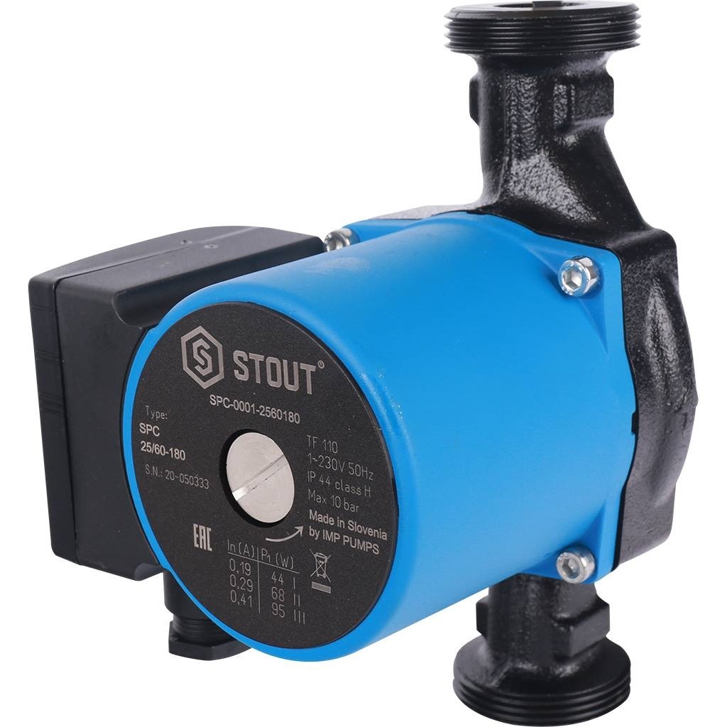 STOUT Насос циркуляционный 25/60-180 циркуляционный насос