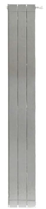 STOUT Oscar 2000 3 секции (цвет 2676 cod.08 серый) алюминиевый радиатор