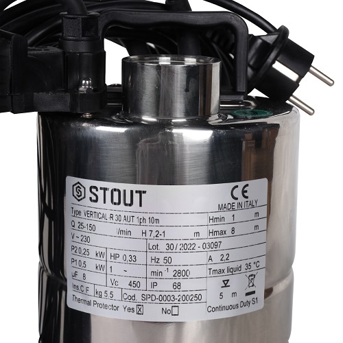 STOUT SPD-0003-200450 дренажный насос