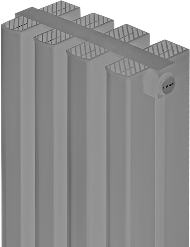 STOUT TONALE 1800 4 секции (Цвет 2676 cod.08 серый) алюминиевый радиатор