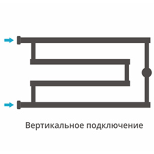 Сунержа High-Tech model 'G' 320x650 (00-0051-3265) водяной полотенцесушитель м образный