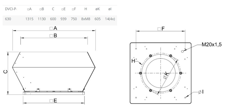 Systemair DVCI 630D-S EC вентилятор