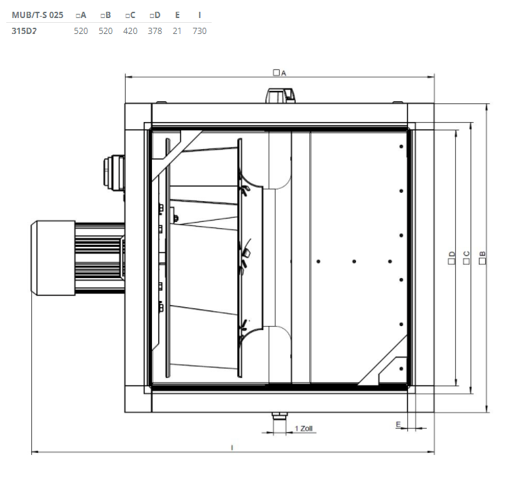 Systemair MUB/T-S 025 315D2 вентилятор