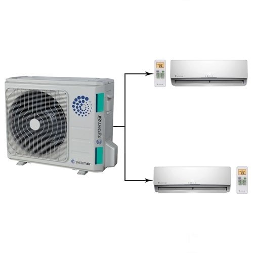 Systemair SYSPLIT MULTI2 18 EVO HP Q/SYSPLIT WALL SMART 12 EVO HP Q*2шт внешний блок мульти сплит-системы