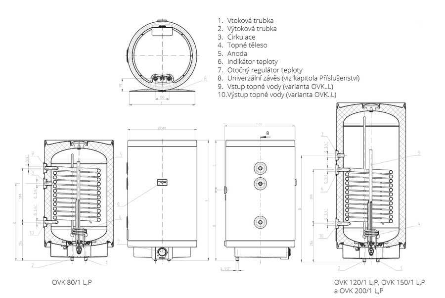 Tatramat OVZ 200/1 L бойлер косвенного нагрева
