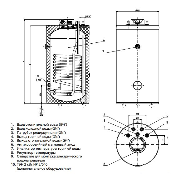 Tatramat VTH 150 бойлер косвенного нагрева