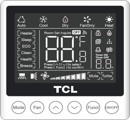 TCL TCC-36CHRH/DVI(05)/TCC-36HH/DVO(05)/MBQR-LCFC кассетный кондиционер
