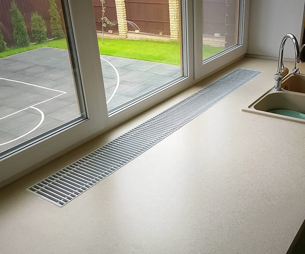 Techno Usual KVZ 250-105-2000 внутрипольный конвектор