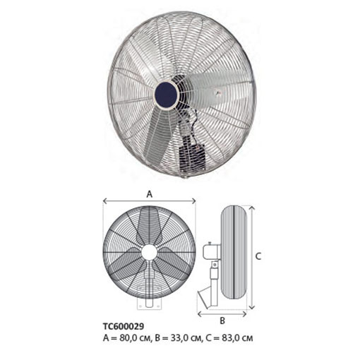 TecnoCooling Д80 настенный вентилятор