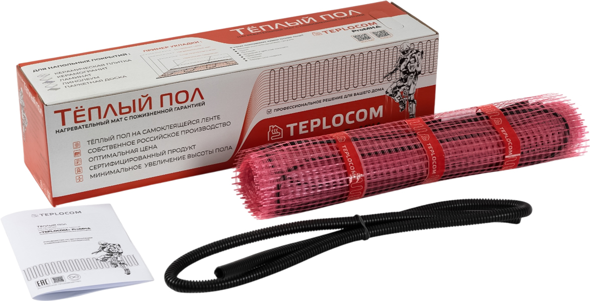 Teplocom ProМНД-4,0-640 Вт нагревательный мат 4 м<sup>2</sup>