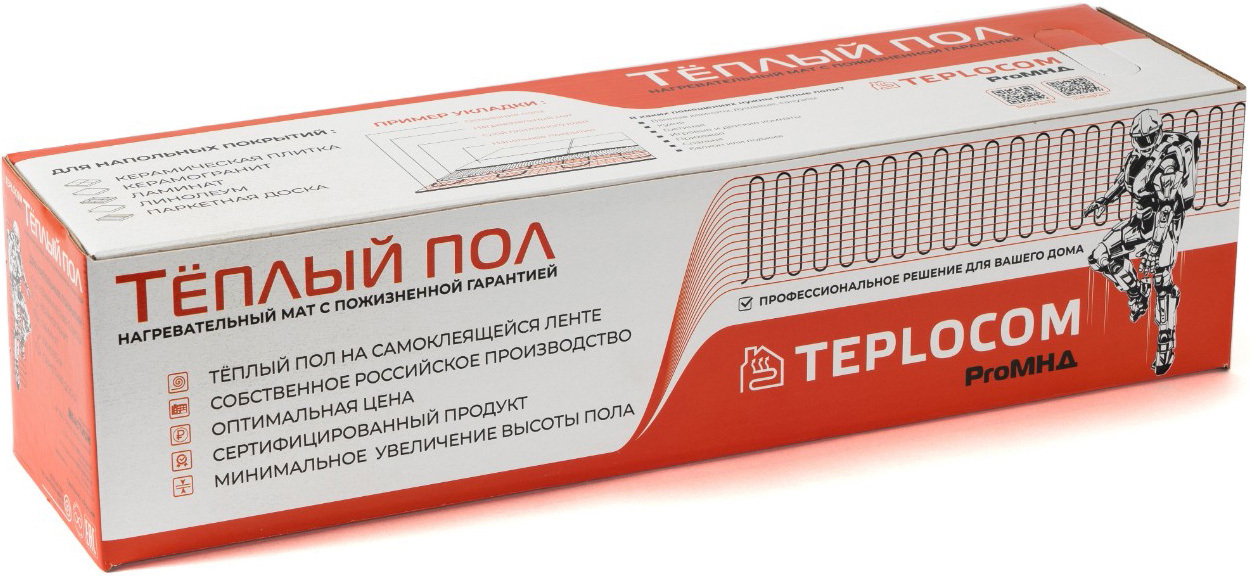 Teplocom ProМНД-5,0-800 Вт нагревательный мат 5 м<sup>2</sup>