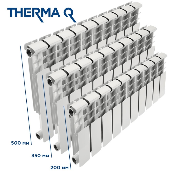 THERMA Q Q2 350/80 8 секц. биметаллический радиатор