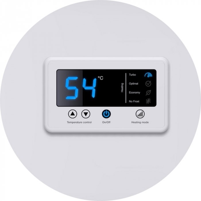 Thermex IF 50 H (pro) с дисплеем горизонтальный водонагреватель