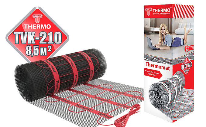 Thermo TVK-210 8,5 м.кв. нагревательный мат 8 м<sup>2</sup>