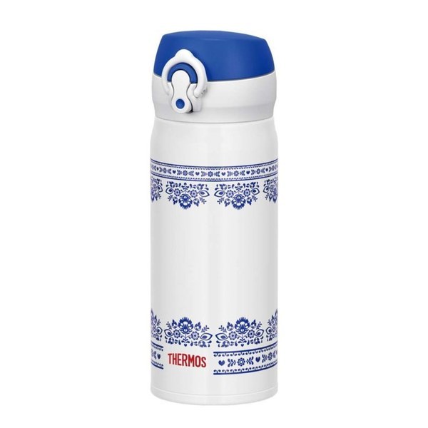 Thermos JNL-402-BLWH SS (0,4 литра), бело-синяя термос