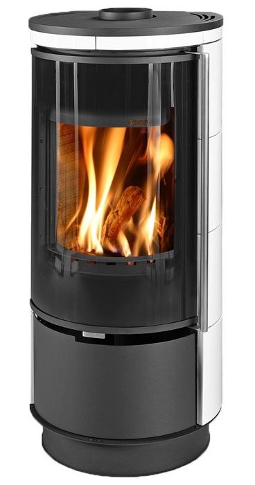 THORMA ANDORRA Ceramic EXTRA, белая дровяная печь