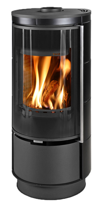 THORMA ANDORRA Ceramic EXTRA, черная дровяная печь