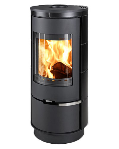 THORMA ANDORRA Ceramic Standard, черная дровяная печь
