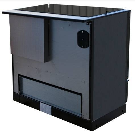 THORMA OKONOM 85/FIKO Excellent H, левая, черная дровяная печь