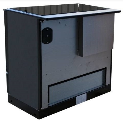 THORMA OKONOM 85/FIKO Excellent H, правая, черная дровяная печь