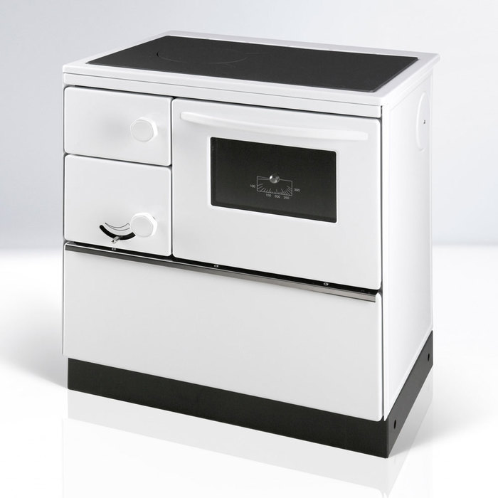 THORMA OKONOM75/FIKO DELUXE, правая, белая дровяная печь