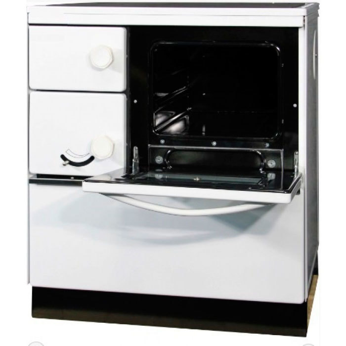 THORMA OKONOM75/FIKO DELUXE, правая, белая дровяная печь