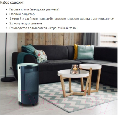 TMC BLUE BELLE CHIC ТО 4,2 кВт Красный газовый обогреватель