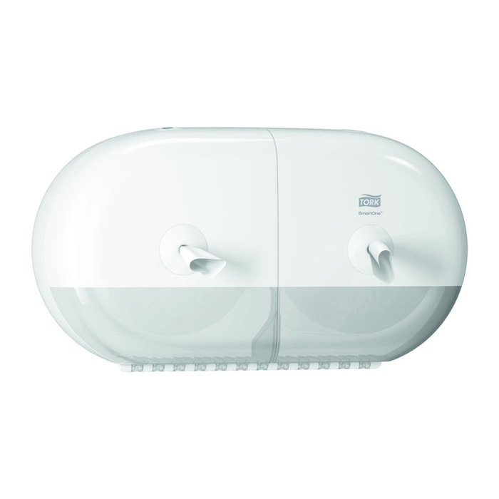 Tork SmartOne двойной в мини-рулонах Т9 белый (арт.682000) диспенсер для туалетной бумаги